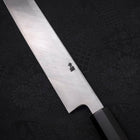 Yanagi Kiritsuke Blue steel #2 Kurouchi Buffalo Ebony Handle 300mm-Blue steel #2-Kurouchi-Japanese Handle-[Musashi]-[Japanese-Kitchen-Knives]