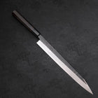 Yanagi Kiritsuke Blue steel #2 Kurouchi Buffalo Ebony Handle 300mm-Blue steel #2-Kurouchi-Japanese Handle-[Musashi]-[Japanese-Kitchen-Knives]