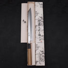 Yanagi Kiritsuke White steel #2 Kasumi Buffalo Magnolia Handle 270mm-White steel #2-Kasumi-Japanese Handle-[Musashi]-[Japanese-Kitchen-Knives]