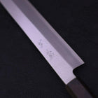 Yanagiba AUS-10 Polished Ebony Handle 300mm-AUS-10-Polished-Japanese Handle-[Musashi]-[Japanese-Kitchen-Knives]