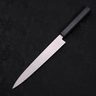 Yanagiba AUS-8 Polished Dark Blue Urushi Handle 210mm-AUS-8-Polished-Japanese Handle-[Musashi]-[Japanese-Kitchen-Knives]