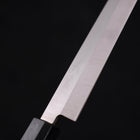 Yanagiba AUS-8 Polished Dark Blue Urushi Handle 210mm-AUS-8-Polished-Japanese Handle-[Musashi]-[Japanese-Kitchen-Knives]