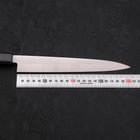 Yanagiba AUS-8 Polished Dark Blue Urushi Handle 210mm-AUS-8-Polished-Japanese Handle-[Musashi]-[Japanese-Kitchen-Knives]