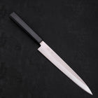 Yanagiba AUS-8 Polished Dark Blue Urushi Handle 210mm-AUS-8-Polished-Japanese Handle-[Musashi]-[Japanese-Kitchen-Knives]