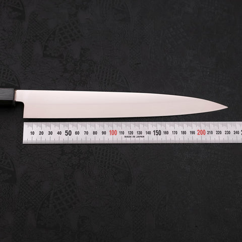 Yanagiba AUS-8 Polished Dark Blue Urushi Handle 240mm-AUS-8-Polished-Japanese Handle-[Musashi]-[Japanese-Kitchen-Knives]