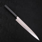 Yanagiba AUS-8 Polished Dark Blue Urushi Handle 240mm-AUS-8-Polished-Japanese Handle-[Musashi]-[Japanese-Kitchen-Knives]