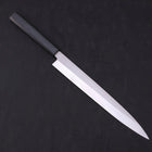 Yanagiba AUS-8 Polished Dark Blue Urushi Handle 270mm-AUS-8-Polished-Japanese Handle-[Musashi]-[Japanese-Kitchen-Knives]