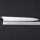 Yanagiba AUS-8 Polished Dark Blue Urushi Handle 300mm-AUS-8-Polished-Japanese Handle-[Musashi]-[Japanese-Kitchen-Knives]