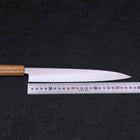 Yanagiba AUS-8 Polished Oak Handle 240mm-AUS-8-Polished-Japanese Handle-[Musashi]-[Japanese-Kitchen-Knives]