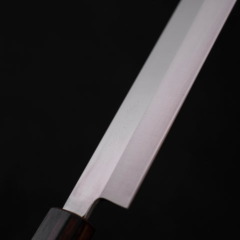 Yanagiba AUS-8 Polished Sumi Urushi Handle 270mm-AUS-8-Polished-Japanese Handle-[Musashi]-[Japanese-Kitchen-Knives]