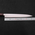 Yanagiba AUS-8 Polished Sumi Urushi Handle 270mm-AUS-8-Polished-Japanese Handle-[Musashi]-[Japanese-Kitchen-Knives]