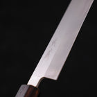 Yanagiba AUS-8 Polished Sumi Urushi Handle 300mm-AUS-8-Polished-Japanese Handle-[Musashi]-[Japanese-Kitchen-Knives]