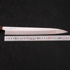 Yanagiba AUS-8 Polished Sumi Urushi Handle 300mm-AUS-8-Polished-Japanese Handle-[Musashi]-[Japanese-Kitchen-Knives]