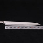 Yanagiba All-Stainless Pure-Molybdenum 270mm-Molybdenum-Polished-Western Handle-[Musashi]-[Japanese-Kitchen-Knives]