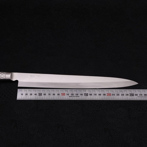 Yanagiba All-Stainless Pure-Molybdenum 270mm-Molybdenum-Polished-Western Handle-[Musashi]-[Japanese-Kitchen-Knives]