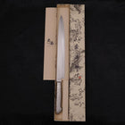 Yanagiba All-Stainless Pure-Molybdenum 270mm-Molybdenum-Polished-Western Handle-[Musashi]-[Japanese-Kitchen-Knives]