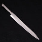 Yanagiba All-Stainless Pure-Molybdenum 300mm-Molybdenum-Polished-Western Handle-[Musashi]-[Japanese-Kitchen-Knives]