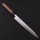 Yanagiba Blue steel #2 Kasumi Walnut Handle 240mm-Blue steel #2-Kasumi-Japanese Handle-[Musashi]-[Japanese-Kitchen-Knives]