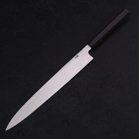 Yanagiba Blue steel #2 Kurouchi Chokin Sakura-Fuji Buffalo Ebony Handle 270mm-[Musashi]-[Japanese-Kitchen-Knives]