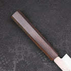 Yanagiba Left Hand AUS-10 Polished Ebony Handle 210mm-AUS-10-Polished-Japanese Handle-[Musashi]-[Japanese-Kitchen-Knives]