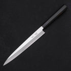 Yanagiba Left -hand Silver Steel #3 Kasumi Buffalo Ebony Handle 210mm-Silver steel #3-Kasumi-Japanese Handle-[Musashi]-[Japanese-Kitchen-Knives]