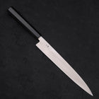 Yanagiba Left -hand Silver Steel #3 Kasumi Buffalo Ebony Handle 240mm-Silver steel #3-Kasumi-Japanese Handle-[Musashi]-[Japanese-Kitchen-Knives]