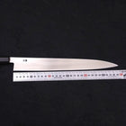 Yanagiba Left -hand Silver Steel #3 Kasumi Buffalo Ebony Handle 300mm-Silver steel #3-Kasumi-Japanese Handle-[Musashi]-[Japanese-Kitchen-Knives]