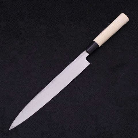 Yanagiba SK Steel Kasumi Magnolia Handle 240mm-SK-Kasumi-Japanese Handle-[Musashi]-[Japanese-Kitchen-Knives]