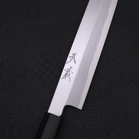 Yanagiba SK Steel Kasumi Magnolia Handle 240mm-SK-Kasumi-Japanese Handle-[Musashi]-[Japanese-Kitchen-Knives]