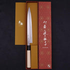 Yanagiba SK Steel Kasumi Magnolia Handle 240mm-SK-Kasumi-Japanese Handle-[Musashi]-[Japanese-Kitchen-Knives]