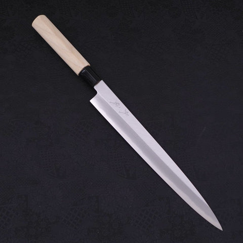 Yanagiba SK Steel Kasumi Magnolia Handle 270mm-SK-Kasumi-Japanese Handle-[Musashi]-[Japanese-Kitchen-Knives]