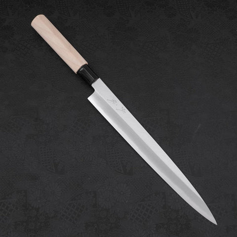 Yanagiba SK Steel Kasumi Magnolia Handle 270mm-SK-Kasumi-Japanese Handle-[Musashi]-[Japanese-Kitchen-Knives]