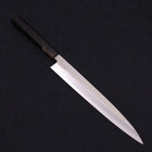 Yanagiba Silver Steel #3 Kasumi Buffalo Ebony Handle 240mm-Silver steel #3-Polished-Japanese Handle-[Musashi]-[Japanese-Kitchen-Knives]