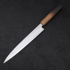 Yanagiba Silver Steel #3 Kasumi Yaki Urushi Handle 240mm-Silver steel #3-Polished-Japanese Handle-[Musashi]-[Japanese-Kitchen-Knives]