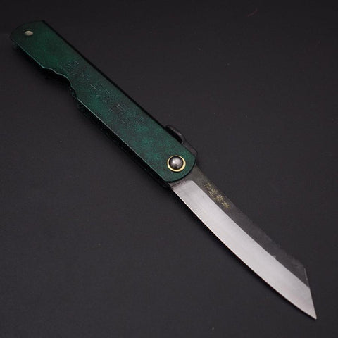 Higonokami Aogami 100mm Gold Jade-[Musashi]-[Japanese-Kitchen-Knives]