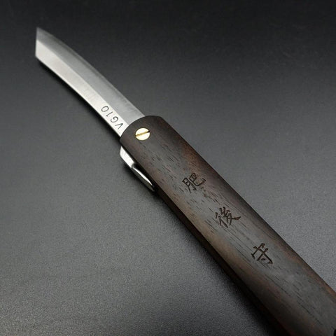 Higonokami VG-10 100mm Ebony-[Musashi]-[Japanese-Kitchen-Knives]