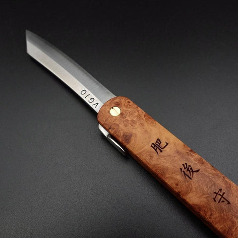 Higonokami VG-10 100mm Karin-[Musashi]-[Japanese-Kitchen-Knives]