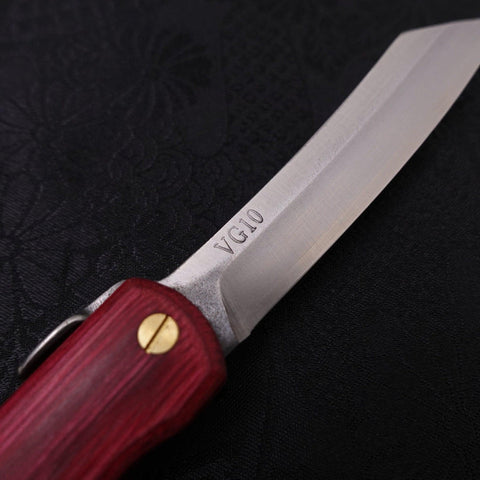 Higonokami VG-10 110mm Woody Beni-[Musashi]-[Japanese-Kitchen-Knives]