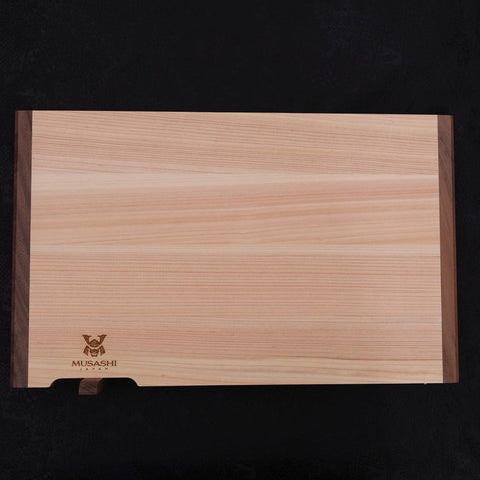 Musashi Cutting Board Hinoki with Stand 390mm×240mm×15mm-[Musashi]-[Japanese-Kitchen-Knives]