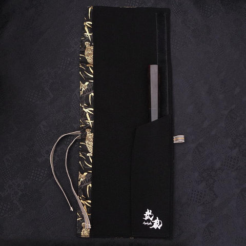 Musashi Japanese Style Kitchen Knife Roll Tora(Tiger) 1 Pocket Handmade-[Musashi]-[Japanese-Kitchen-Knives]