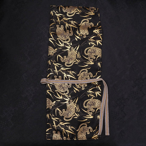 Musashi Japanese Style Kitchen Knife Roll Tora(Tiger) 1 Pocket Handmade-[Musashi]-[Japanese-Kitchen-Knives]