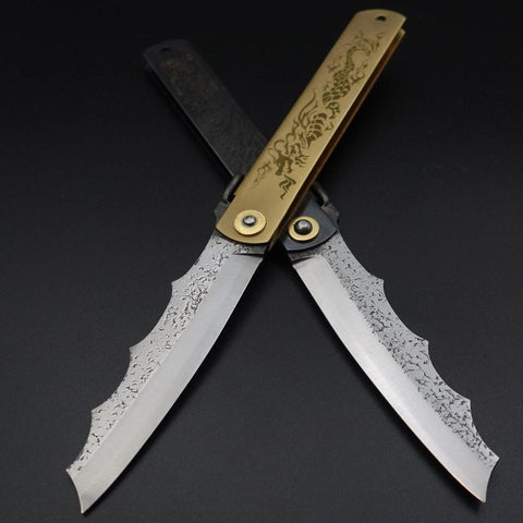 Ryubu-Dragon Black Higonokami Aogami 120mm-[Musashi]-[Japanese-Kitchen-Knives]