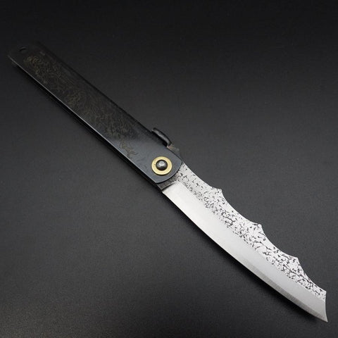 Ryubu-Dragon Black Higonokami Aogami 120mm-[Musashi]-[Japanese-Kitchen-Knives]